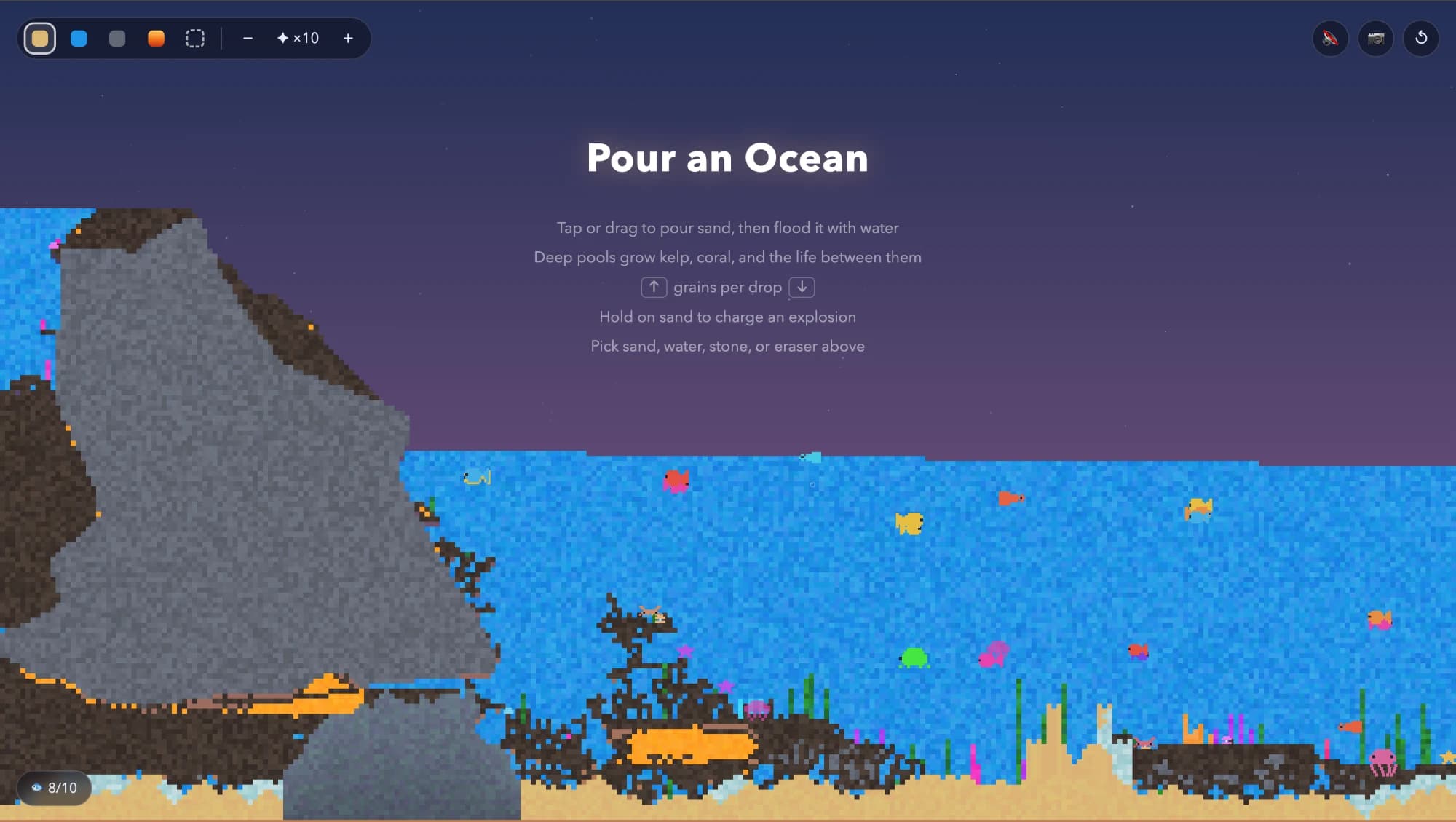Pour an Ocean — screenshot